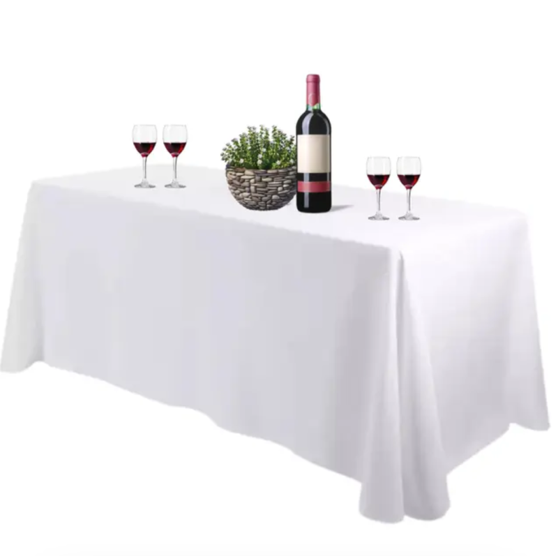 Bea's Party 90" x 132" Large white table cloth